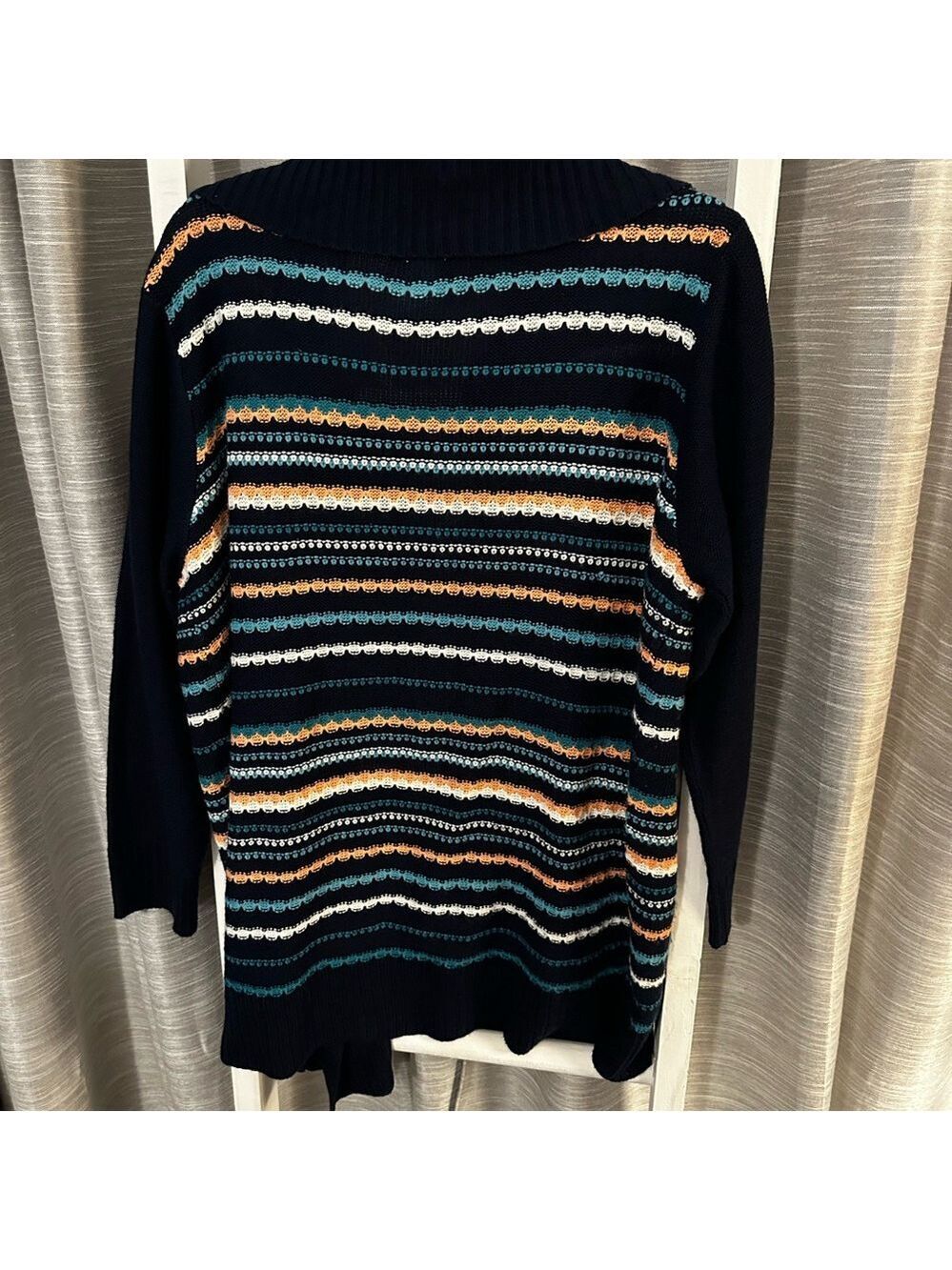 Ruby Rd. Multicolor Striped Cardigan - Picture 2 of 6
